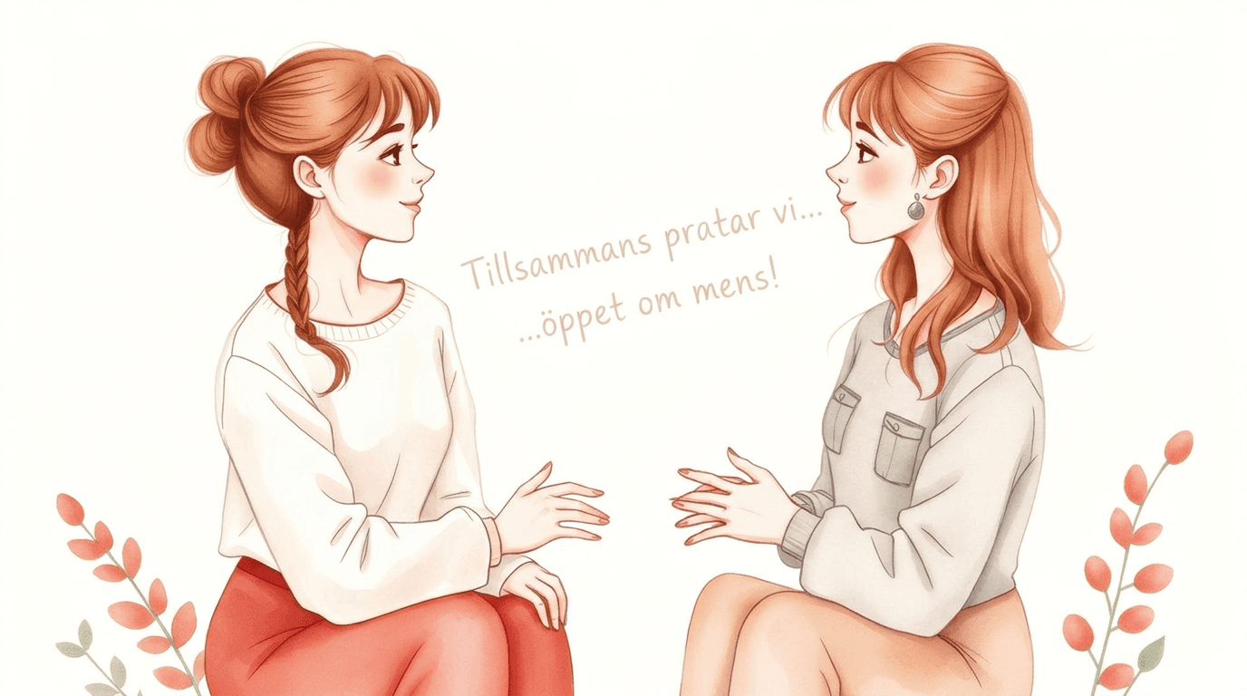 Illustration: Prata om mens